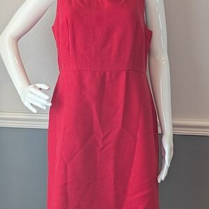 Ann Taylor Vibrant Red Midi Dress